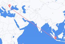 印度尼西亚出发地 班達楠榜飞往印度尼西亚目的地 布加勒斯特的航班