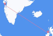 Flyg från Aasiaat, Grönland till Derry, Nordirland