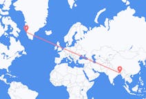 Flyrejser fra Dhaka, Bangladesh til Maniitsoq, Grønland