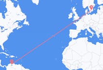 Flyreiser fra Maracaibo, Venezuela til Växjö, Sverige