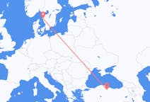 Flyreiser fra Göteborg, Sverige, til Karamustafapasa, Sverige