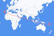 Flyrejser fra Port Vila til Funchal
