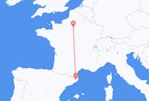 Flyreiser fra Girona, Spania til Paris, Frankrike