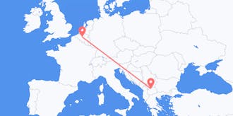 Flights from Belgium to North Macedonia