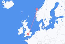 出发地 挪威Ålesund前往英格兰的南安普敦的航班