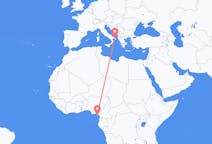 Flyreiser fra Malabo, Ekvatorial-Guinea til Brindisi, Italia