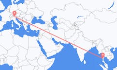 Flights from Bokpyin, Myanmar (Burma) to Bolzano, Italy