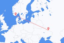 Flights from Belgorod, Russia to Kristiansand, Norway