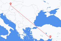 Vluchten van Adana naar Bratislava