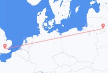 Vluchten van Londen, Engeland naar Vilnius, Litouwen