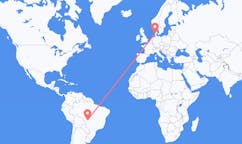 Flights from Cuiabá, Brazil to Esbjerg, Denmark