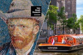 Entrada Evite las colas al Museo de Van Gogh y crucero de 1 hora por los canales de Ámsterdam