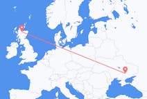出发地 乌克兰出发地 扎波罗热前往苏格兰的印威內斯的航班