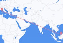 Flyreiser fra Miri, Malaysia til Ajaccio, Frankrike