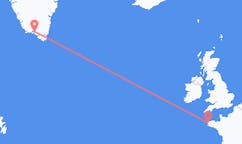 Flights from Narsaq, Greenland to Brest, France