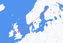 Flights from Leeds, England to Vaasa, Finland