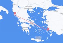 Flyreiser fra Korfu, Hellas til Kos, Hellas