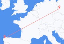 Fly fra La Coruña til Zielona Góra