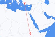 Flights from Gambela, Ethiopia to Dalaman, Turkey