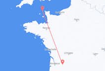Flug frá Alderney, Guernsey til Bergerac, Frakklandi