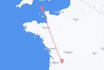 出发地 根西岛出发地 奧爾德尼島目的地 法国贝尔热拉克的航班