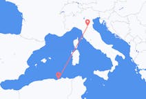 Flyg från Jijel, Algeriet till Bologna, Italien