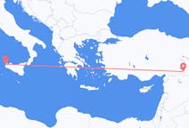 Fly fra byen Trapani til byen Şanlıurfa