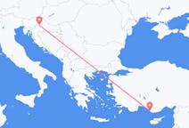 Flyreiser fra Zagreb, til Gazipaşa