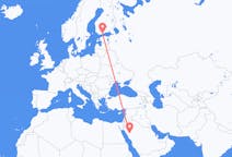 Flights from Al-`Ula to Helsinki