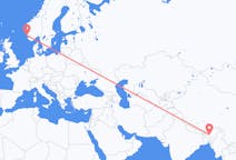 Flights from Guwahati, India to Haugesund, Norway