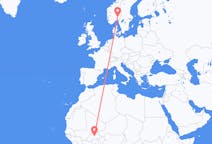Flights from Ouagadougou to Oslo