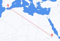出发地 埃塞俄比亚貢德爾目的地 西班牙格拉纳达的航班