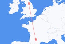Flights from Toulouse, France to Leeds, England
