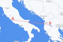 Vols d’Ohrid pour Rome