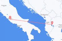 Loty z Ochryda, Macedonia Północna do Rzymu, Włochy