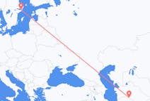 Flyrejser fra Asjkhabad, Turkmenistan til Stockholm, Sverige