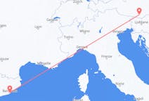 Flights from Barcelona in Spain to Klagenfurt in Austria