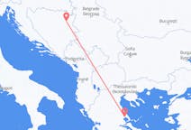 Lennot Tuzlasta, Bosnia ja Hertsegovina Volosiin, Kreikka
