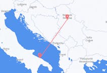 Vluchten van Belgrado, Servië naar Bari, Italië