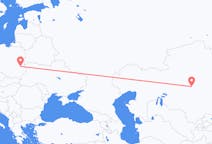 Flug frá Jezkazgan, Kasakstan til Lublin, Póllandi