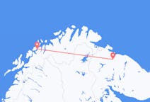 Vols depuis la ville de Mourmansk vers la ville de Tromsø
