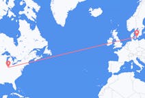 Flyg från Indianapolis, USA till Malmö, Sverige