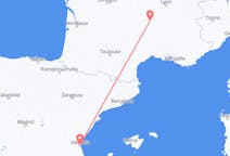 Flyreiser fra Le Puy-en-Velay, Frankrike til Valencia, Spania