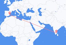 出发地 印度出发地 蒂鲁吉拉帕利目的地 西班牙阿利坎特的航班