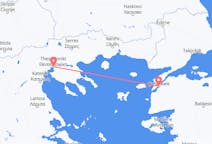 Fly fra Çanakkale til Thessaloniki