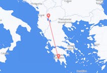 来自北马其顿奥赫里德目的地 希腊卡拉马塔的航班