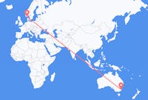 Flights from Moruya, Australia to Kristiansand, Norway