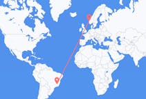 Flights from Belo Horizonte, Brazil to Bergen, Norway