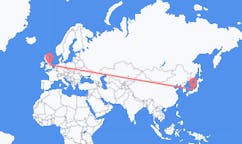 Flyg från Komatsu, Ishikawa, Japan till Nottingham, England