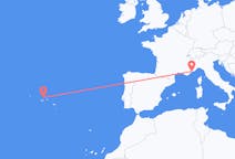 Flights from Graciosa, Portugal to Nice, France